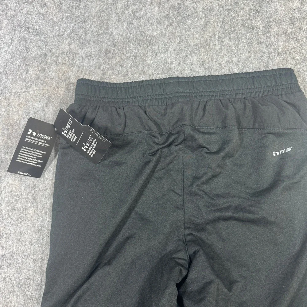 Hind Hydra Mens Black Performance Running Pants Zipper Pockets Reflective S